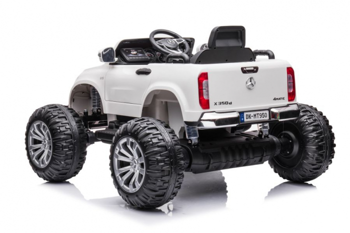 Licensed electric ride-on car Mercedes X-Class Monster Truck, 180W, 4x4, EVA wheels, white [2]