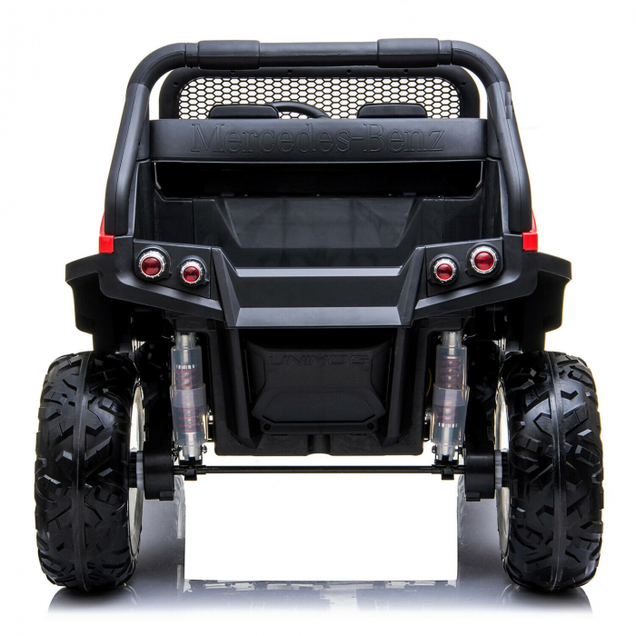 Licensed Electric ride-on car, Mercedes UNIMOG, for 2 kids, 4x4 140W, PREMIUM, red [20]