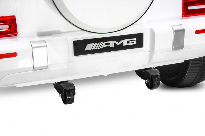 Masinuta electrica copii Mercedes G63 XXL, cu 2 locuri, 4x4, 180W 12V, premium, alba [8]