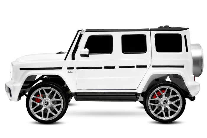 Masinuta electrica copii Mercedes G63 XXL, cu 2 locuri, 4x4, 180W 12V, premium, alba [7]