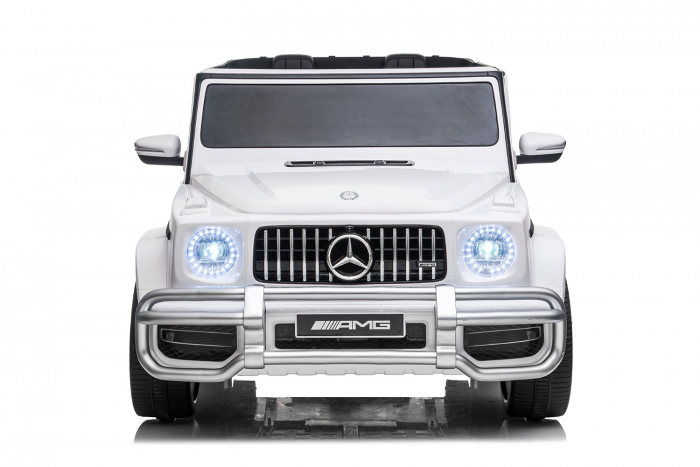 Masinuta electrica copii Mercedes G63 XXL, cu 2 locuri, 4x4, 180W 12V, premium, alba [2]