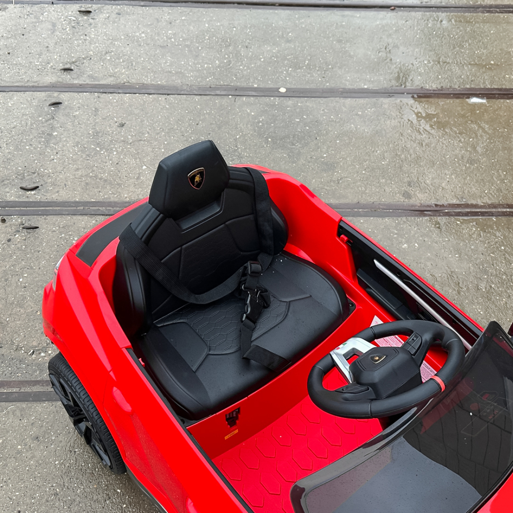 Masinuta electrica pentru copii 2-5 ani, Lamborghini Urus, 70W, 12V-7Ah, rosie [14]