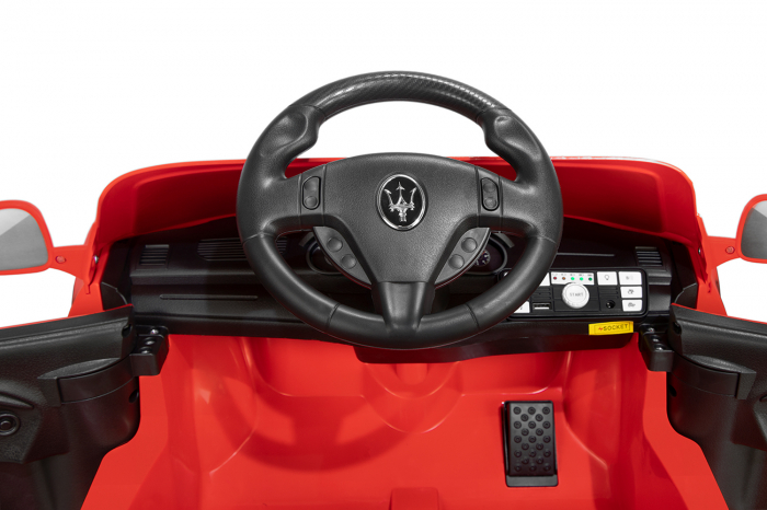 Masinuta electrica Maserati GrandCabrio 60W 12V STANDARD #Alb [3]