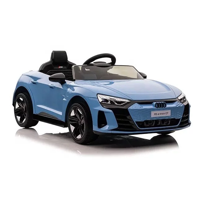 Licensed ride-on car for children Audi E-tron GT 60W 12V, blue [2]