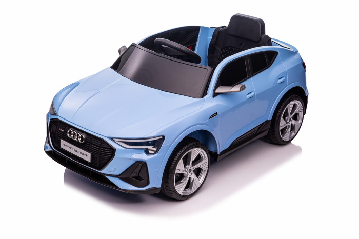 Licensed electric ride-on car Audi E-tron Sportback, 4x4, 12V 140W, albastra [15]