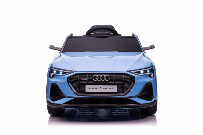 Licensed electric ride-on car Audi E-tron Sportback, 4x4, 12V 140W, albastra [4]