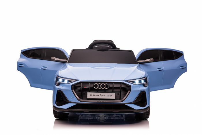Licensed electric ride-on car Audi E-tron Sportback, 4x4, 12V 140W, albastra [14]