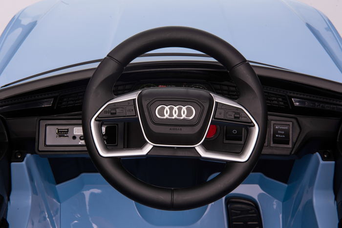 Licensed electric ride-on car Audi E-tron Sportback, 4x4, 12V 140W, albastra [18]