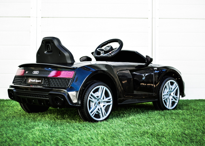 Masinuta electrica cu licenta Audi R8 Spyder 60W 12V, Bluetooth, negru [7]