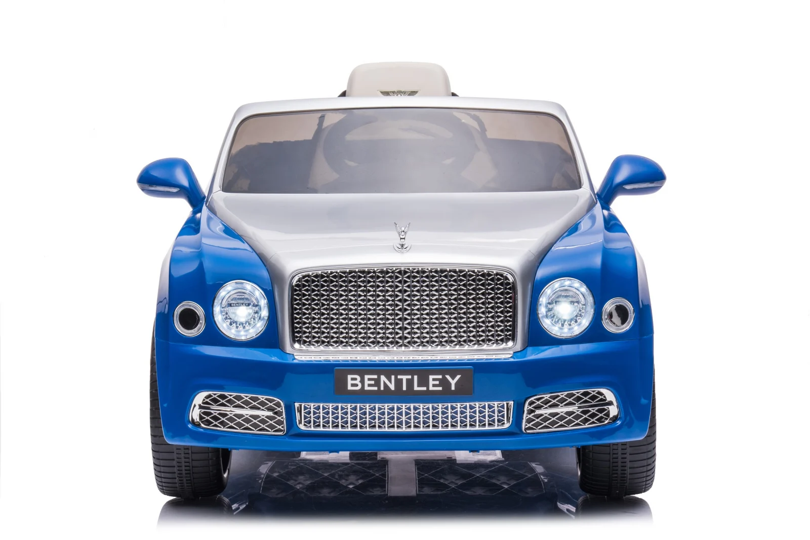 Masinuta electrica pentru copii Bentley Mulsanne, 90W, echipare premium, albastru [3]