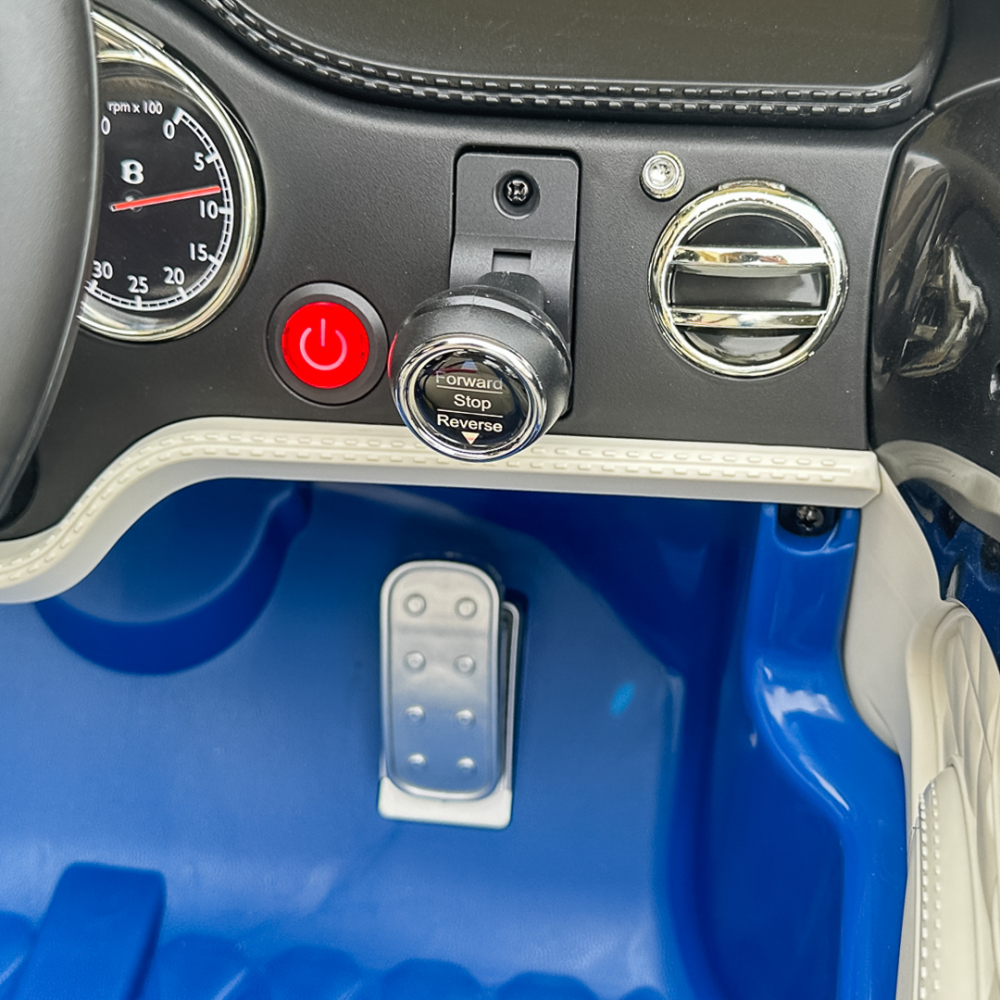 Masinuta electrica pentru copii Bentley Mulsanne, 90W, echipare premium, albastru [14]