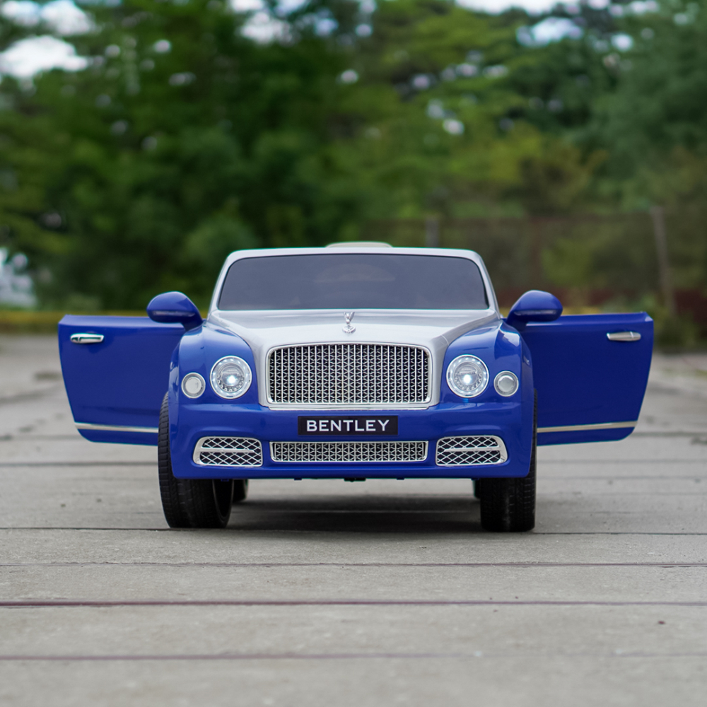 Masinuta electrica pentru copii Bentley Mulsanne, 90W, echipare premium, albastru [9]