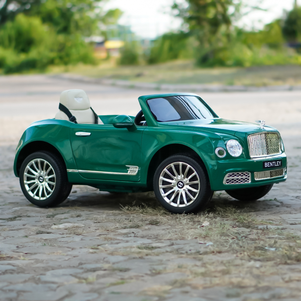 Masinuta electrica pentru copii Bentley Mulsanne, 90W, echipare premium, verde [13]