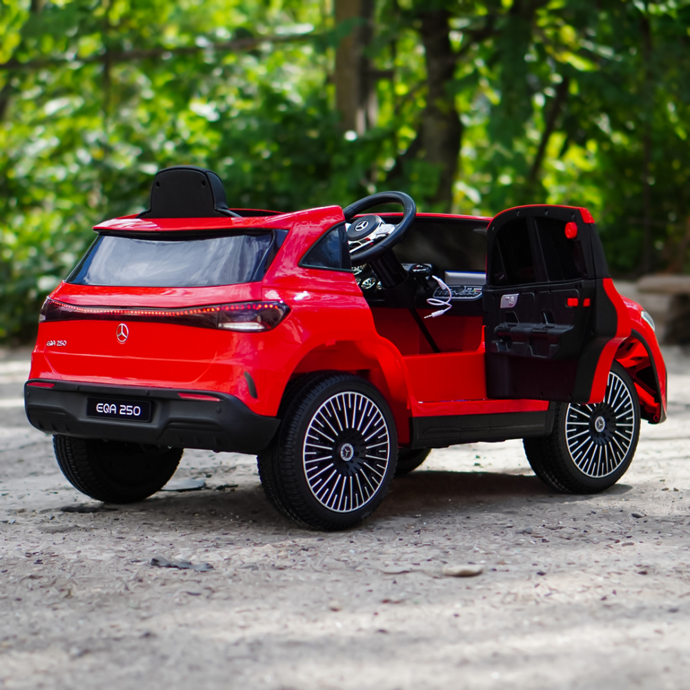 Licensed ride-on car for children Mercedes EQA, 4x4, 140W 12V premium, red [10]