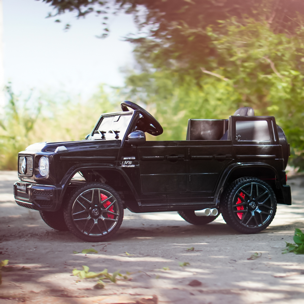 Masinuta electrica pentru copii cu licenta, Mercedes G63 AMG, 70W 12V, echipare premium, negru [5]