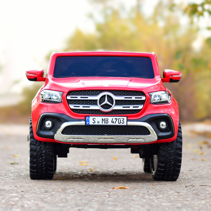 Licensed ride-on car for children Mercedes X-Class, 4x4, 180W, 12V-14Ah, premium, red [2]