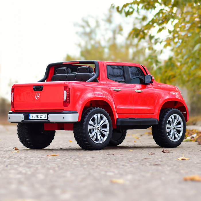 Licensed ride-on car for children Mercedes X-Class, 4x4, 180W, 12V-14Ah, premium, red [7]