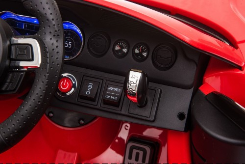 Masinuta electrica pentru copii FORD Mustang, 110W putere, 24V, Drift Edition #Rosu [3]