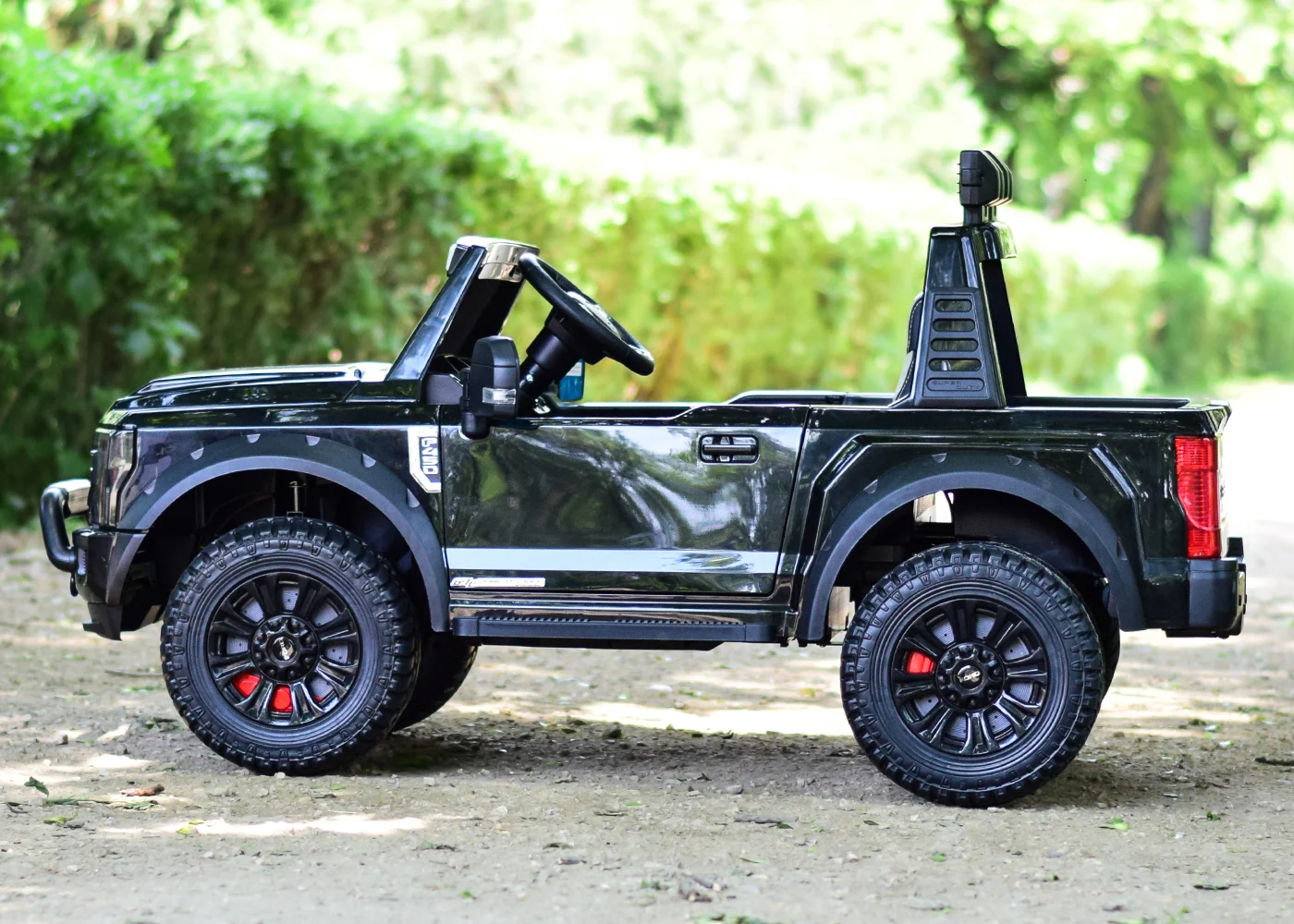 Masinuta electrica pentru copii, Ford Super Duty F450, 2 locuri, 300W, 24V 14A, echipare premium, neagra [14]