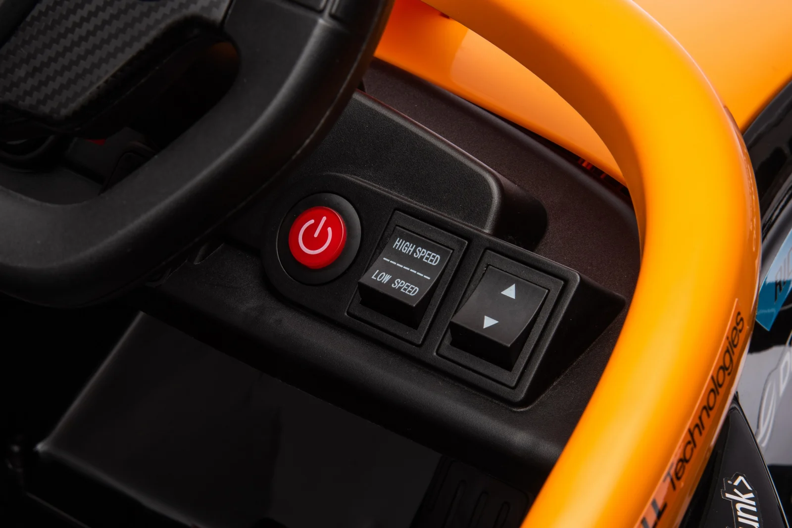 Masinuta electrica pentru copii, Formula 1 McLaren Racing, 70W, 12V, scaun tapitat, orange [20]