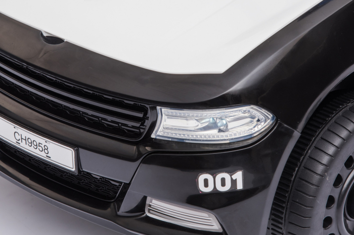 Electric car for children BJ9958A 30W 6V Police #Black & White [13]