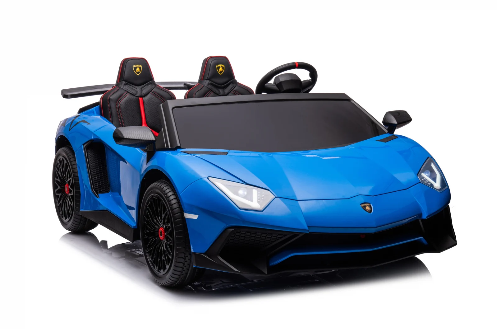 Licensed electric ride-on car for children, Lamborghini Aventador SV 300W, 3-15 years, 24V, premium, blue [22]
