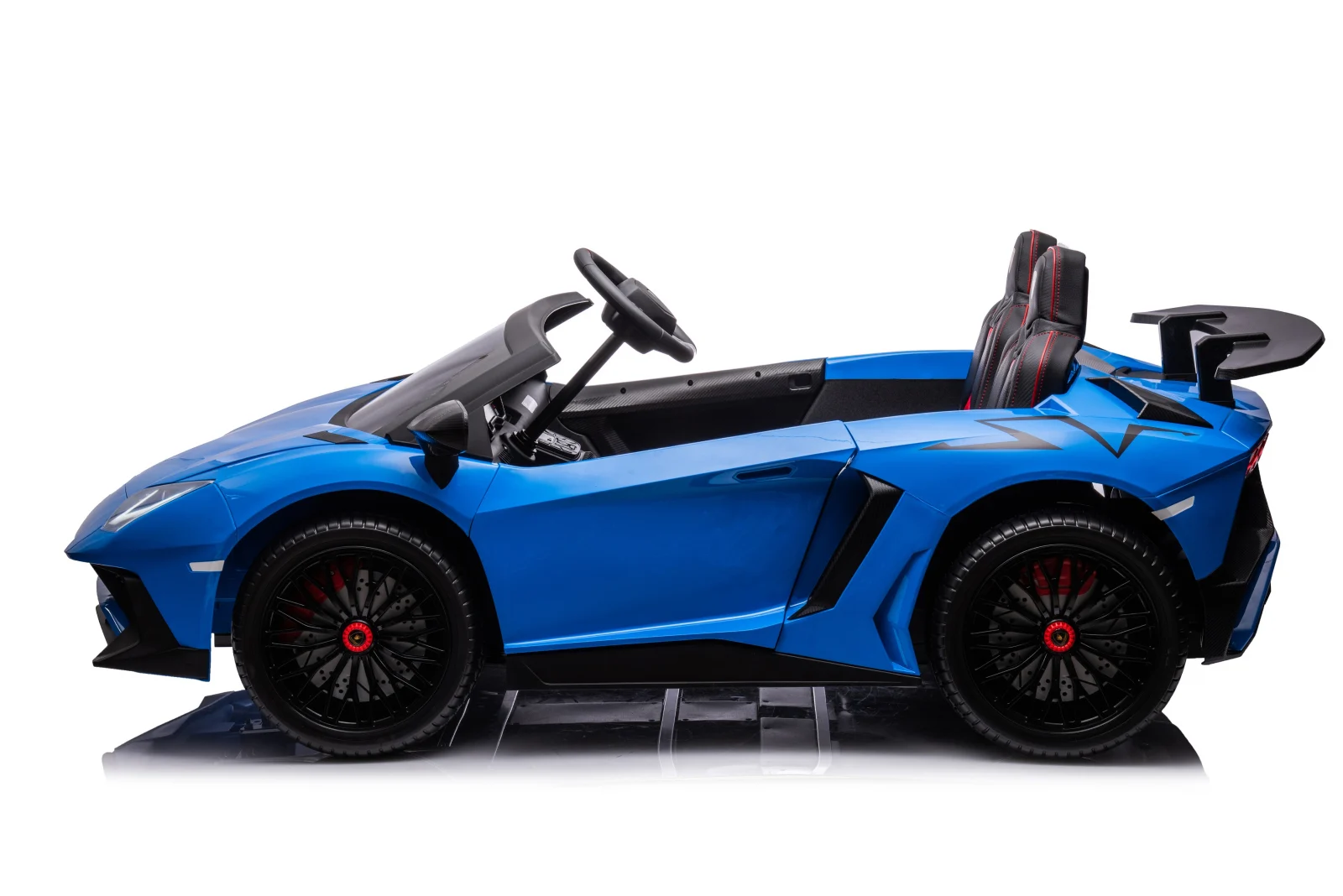 Licensed electric ride-on car for children, Lamborghini Aventador SV 300W, 3-15 years, 24V, premium, blue [23]