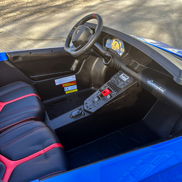 Licensed electric ride-on car for children, Lamborghini Aventador SV 300W, 3-15 years, 24V, premium, blue [18]