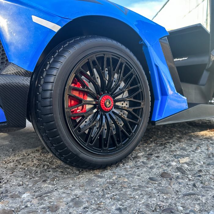 Licensed electric ride-on car for children, Lamborghini Aventador SV 300W, 3-15 years, 24V, premium, blue [15]