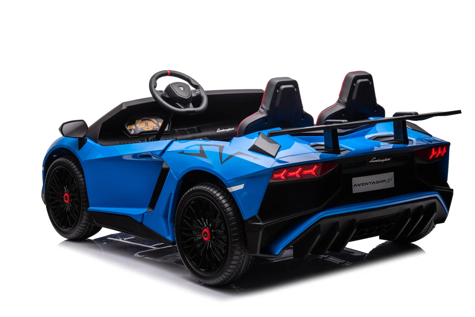 Licensed electric ride-on car for children, Lamborghini Aventador SV 300W, 3-15 years, 24V, premium, blue [20]