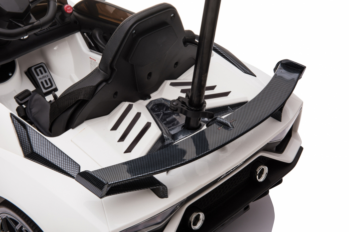 Licensed Lamborghini Aventador SVJ electric Ride-On for kids with hoverboard for parents, 70W, 12V, white [9]