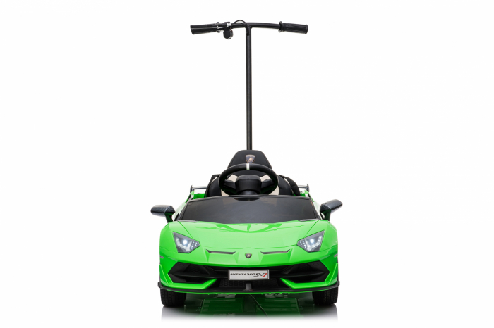 Licensed Lamborghini Aventador SVJ electric Ride-On for kids with hoverboard for parents, 70W, 12V, green color [3]