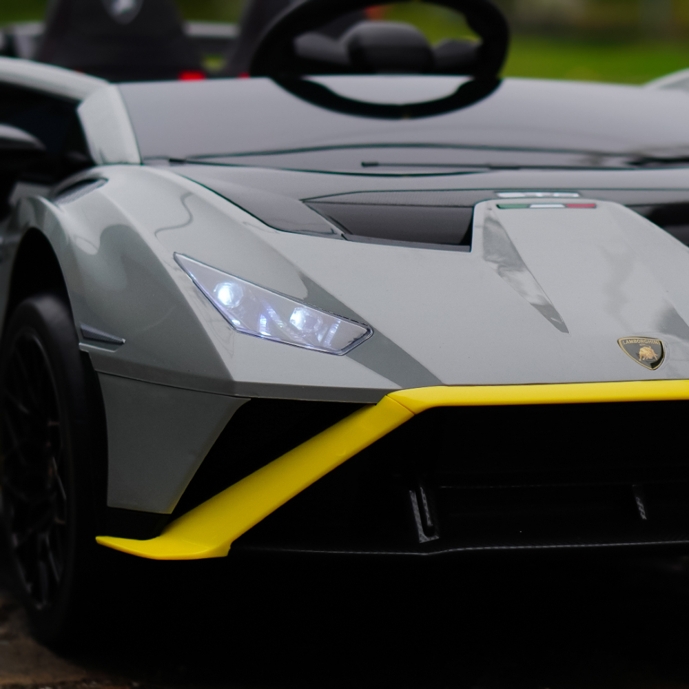 Lamborghini Huracán STO 12V 80W Premium Kids Electric Ride-On Car, grey [13]