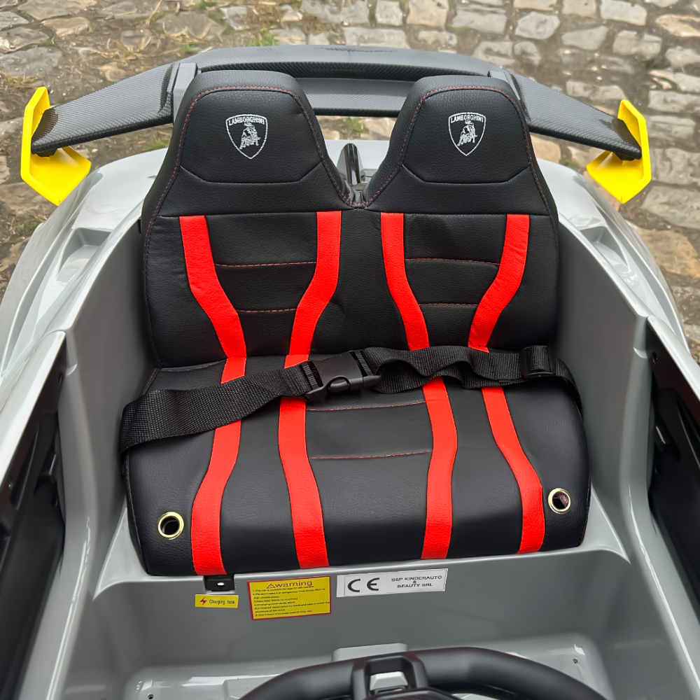 Lamborghini Huracán STO 12V 80W Premium Kids Electric Ride-On Car, grey [15]