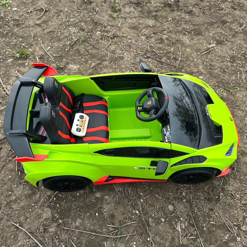 Masinuta electrica pentru copii Lamborghini Huracan STO 12V 80W Premium, verde [13]