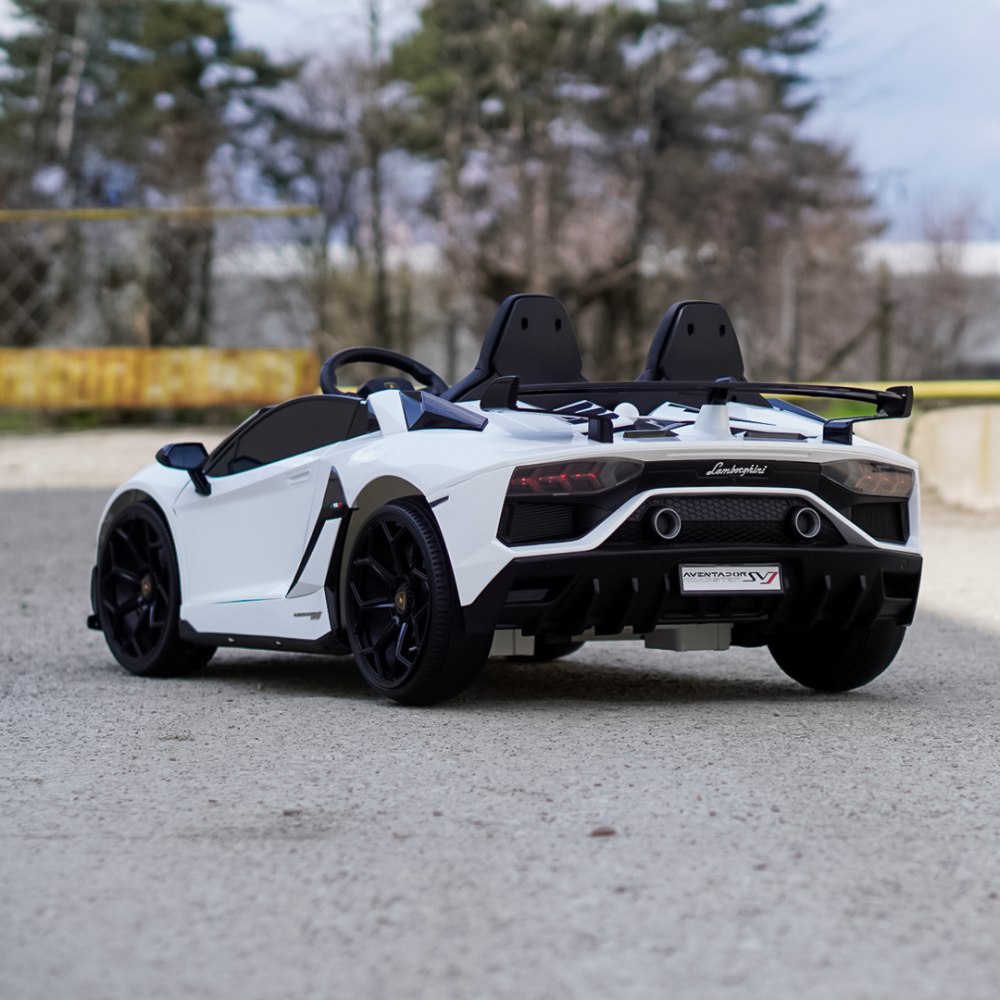 Licensed electric ride-on car for children Lamborghini SVJ, for 2 children, 24V, 500W, premium equipped, Drift Edition, white [6]