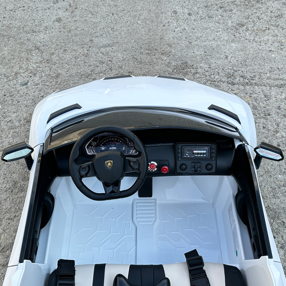 Licensed electric ride-on car for children Lamborghini SVJ, for 2 children, 24V, 500W, premium equipped, Drift Edition, white [15]