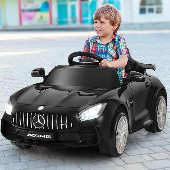 Licensed electric ride-on car Mercedes-Benz AMG GT-R, 50W 12V, black [9]