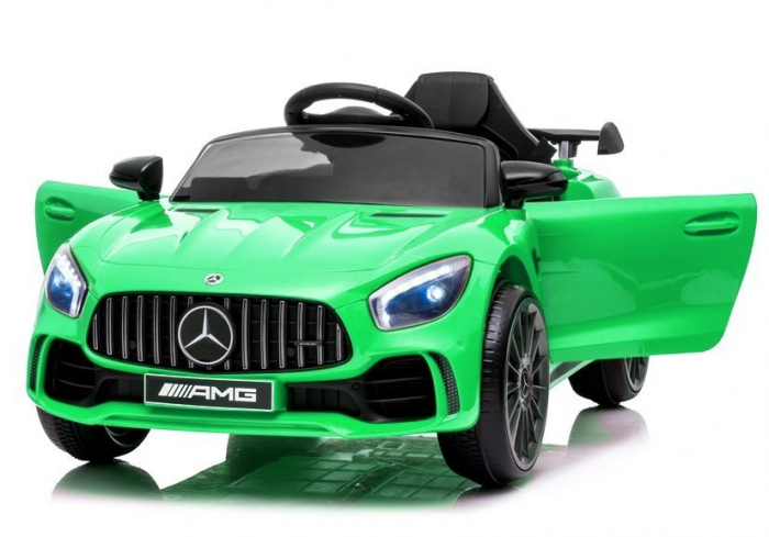 Masinuta electrica pentru copii cu licenta Mercedes-Benz AMG GT-R, 50W 12V, verde [6]