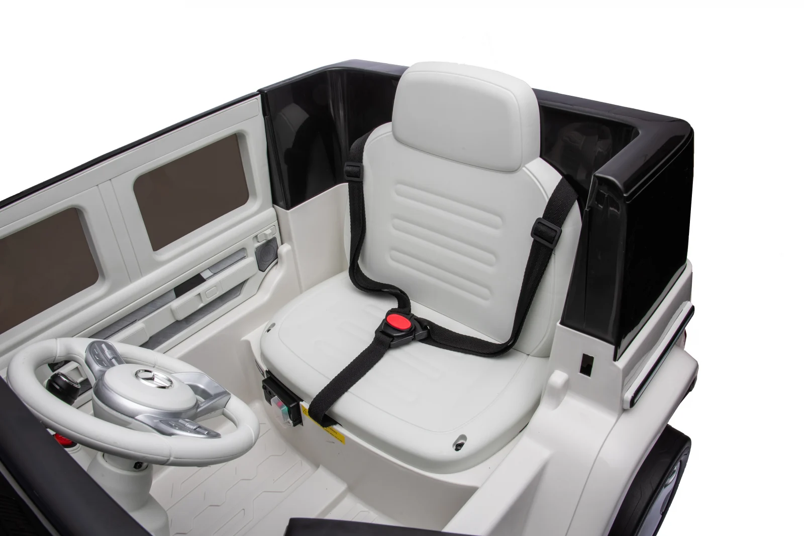 Ride-on car for children licensed Mercedes EQG, 140W, 12V 9Ah, Premium, white [9]