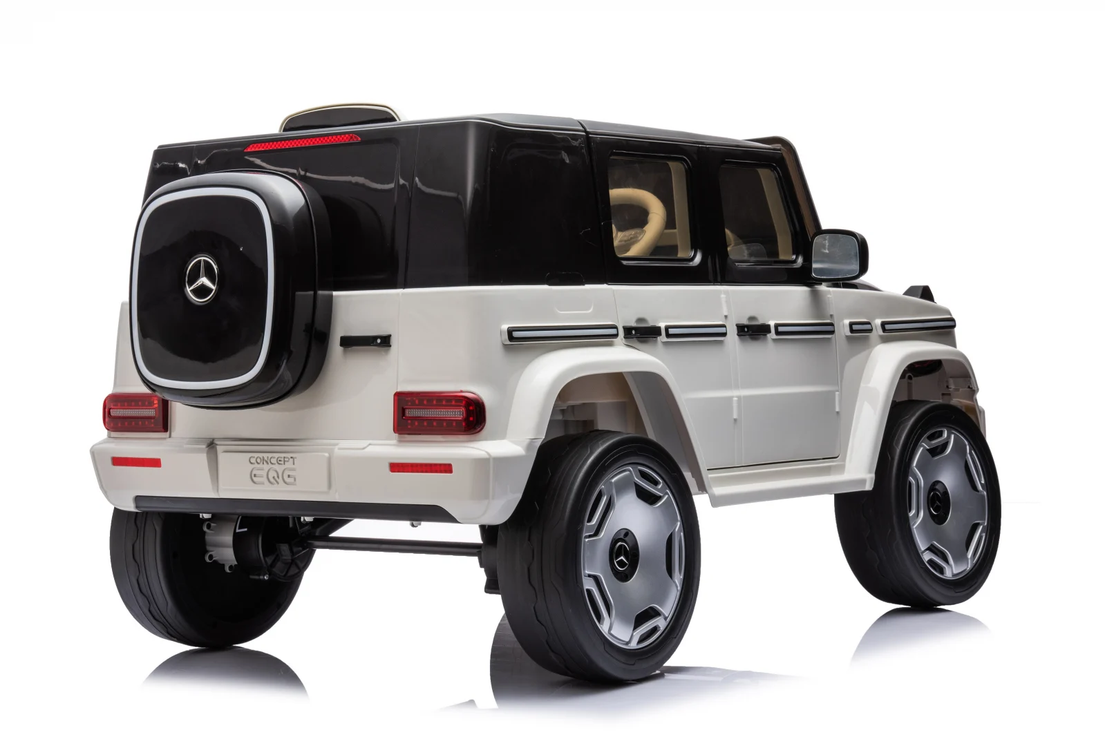 Ride-on car for children licensed Mercedes EQG, 140W, 12V 9Ah, Premium, white [2]