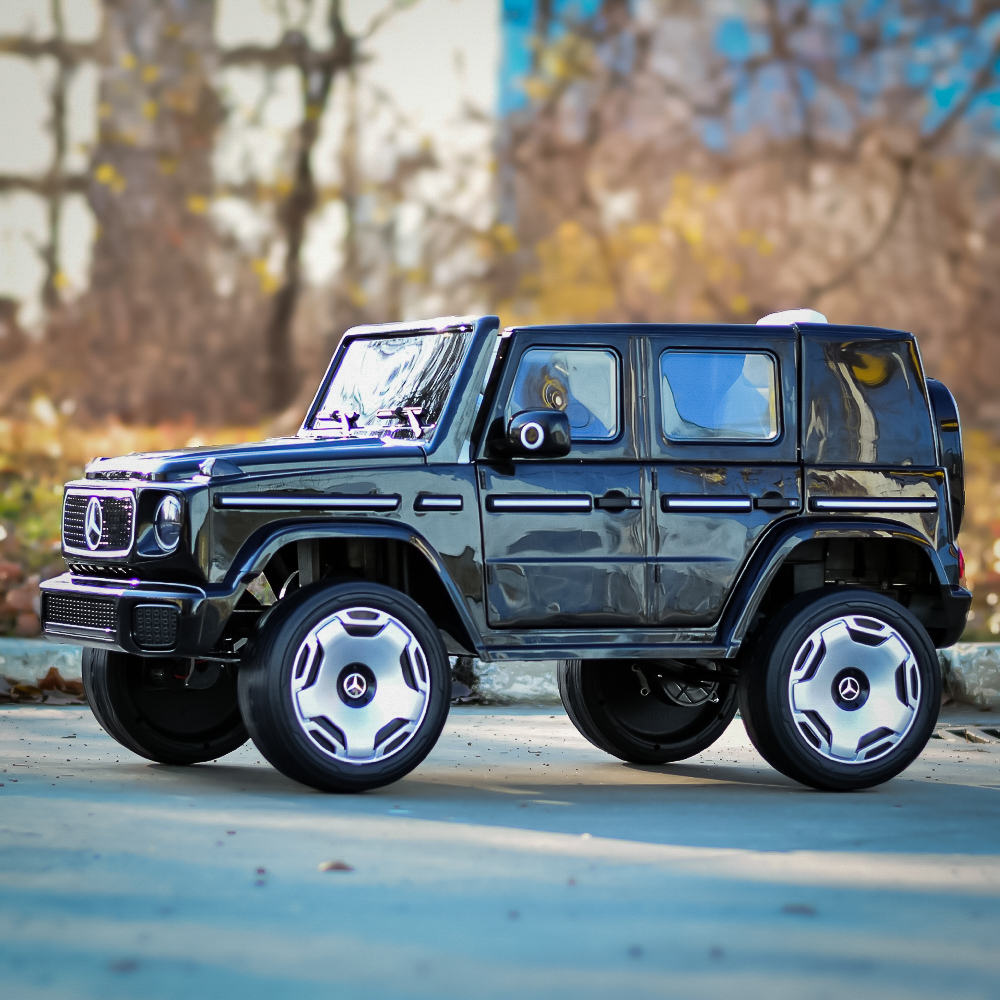 Masinuta electrica pentru copii, Mercedes EQG, 140W, 12V 9Ah, Premium, neagra [6]