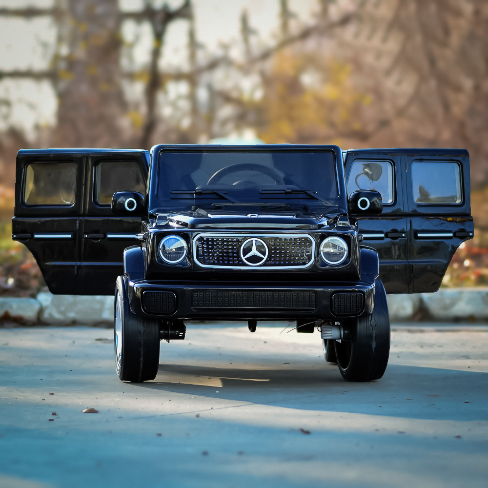 Masinuta electrica pentru copii, Mercedes EQG, 140W, 12V 9Ah, Premium, neagra [12]