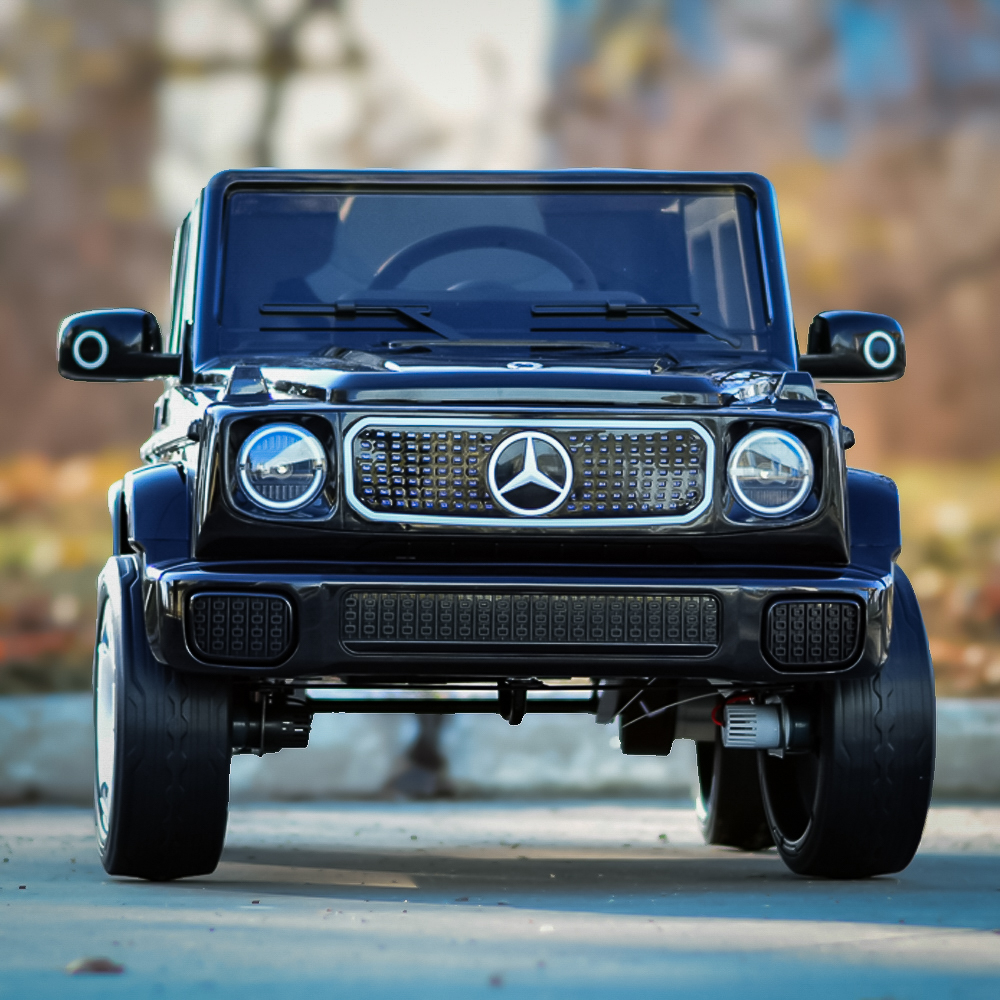 Masinuta electrica pentru copii, Mercedes EQG, 140W, 12V 9Ah, Premium, neagra [4]