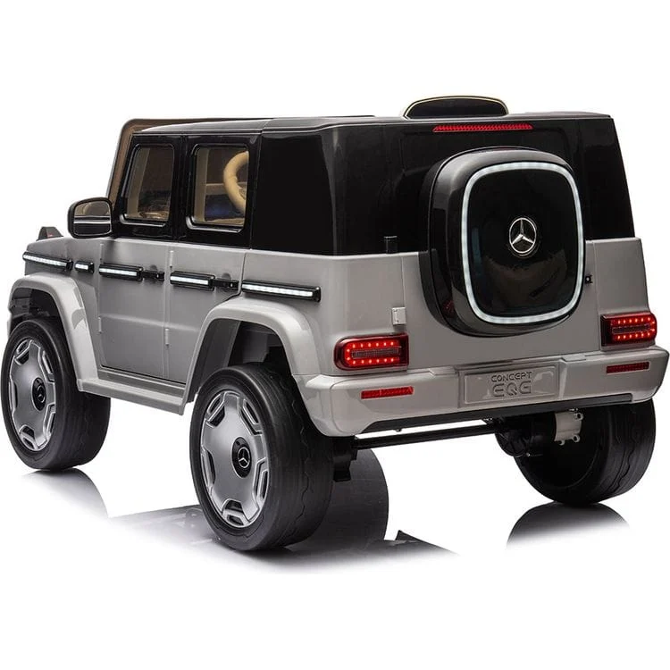 Ride-on car for children licensed Mercedes EQG, 140W, 12V 9Ah, Premium, gray [2]