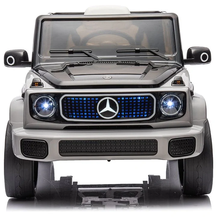 Ride-on car for children licensed Mercedes EQG, 140W, 12V 9Ah, Premium, gray [3]