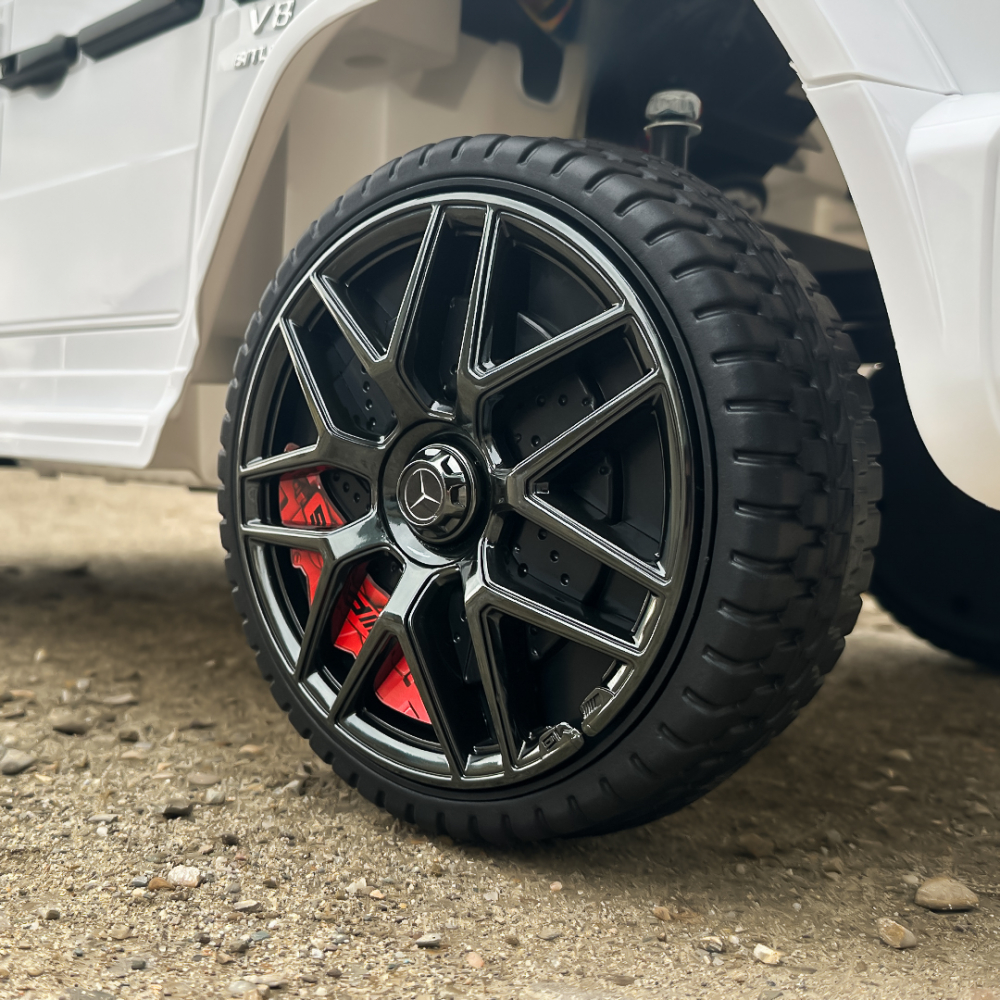 Masinuta electrica pentru copii Mercedes G63 AMG, 70W 12V, echipare premium, alba [14]