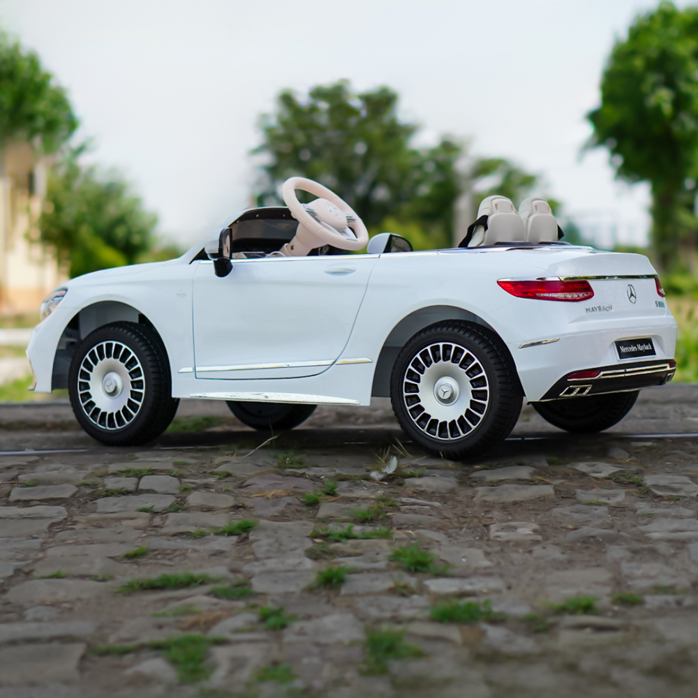 Licensed ride-on car for children Mercedes S650 MAYBACH, 90W, 12V, premium, white [8]