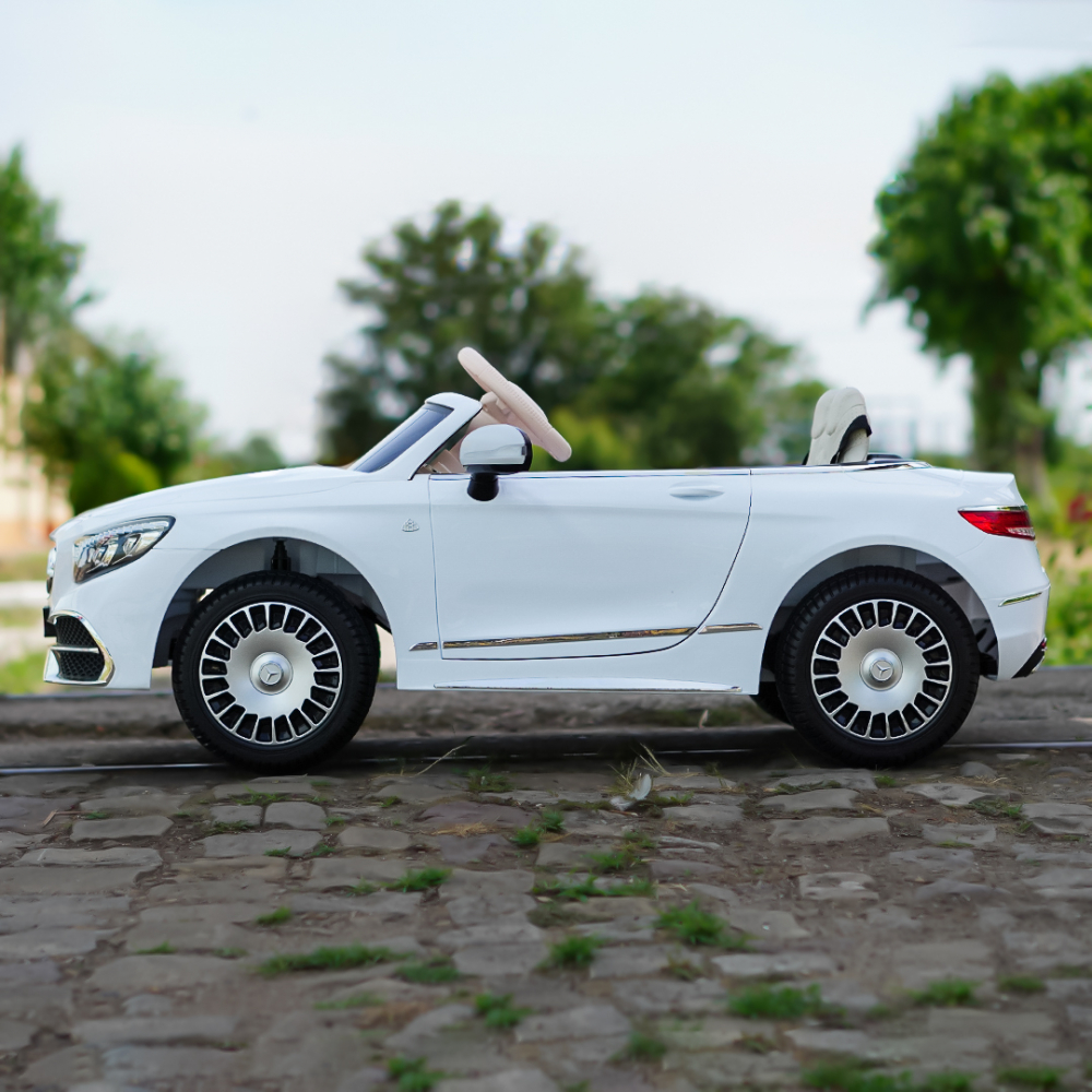 Licensed ride-on car for children Mercedes S650 MAYBACH, 90W, 12V, premium, white [9]