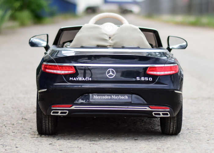 Licensed ride-on car for children Mercedes S650 MAYBACH, 90W, 12V, premium, black [10]